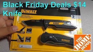 Black Friday Deals DeWalt Folding Pocket Knife 2 Pack Home Depot
