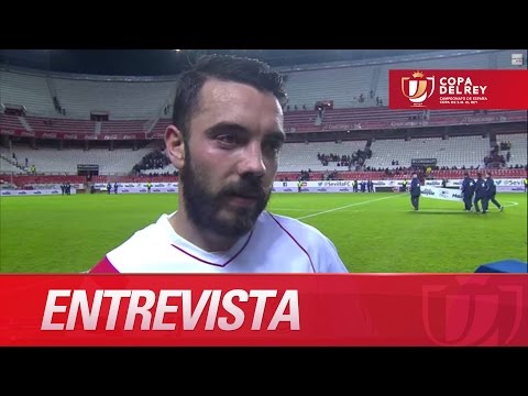 Entrevista a Aspas tras el Sevilla FC (5-1) CE Sabadell - HD Copa del Rey