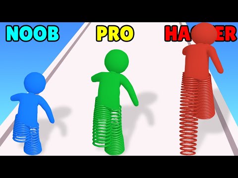 NOOB vs PRO vs HACKER in Spring Legs Runner
