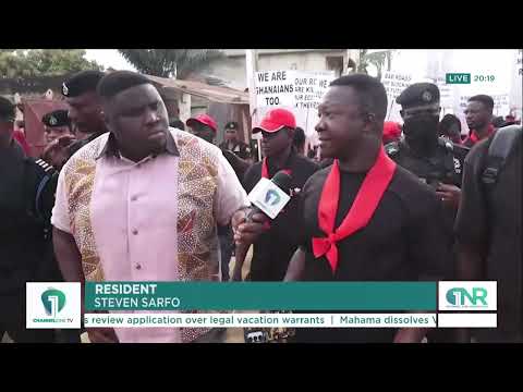 Santa Maria, Auntie Aku Residents Demonstrate Over Bad Roads And Flooding