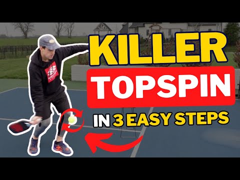 3 Tips to Produce KILLER Topspin in Pickleball | Pickleball Topspin Tutorial