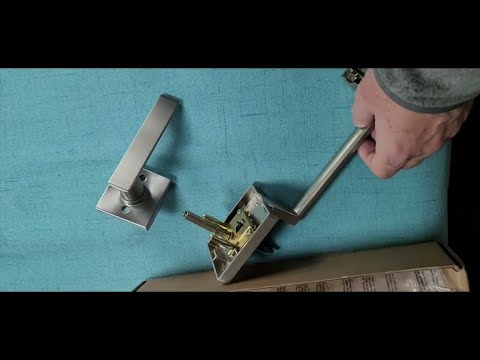 Amazon Basics Grade 3 Electronic Touchscreen Deadbolt Door Lock with Passage Lever - Matte Black