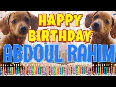 Happy Birthday Abdoul Rahim! ( Funny Talking Dogs ) What Is Free On My Birthday