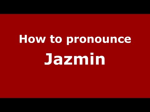 How to pronounce Jazmin (Mexico/Mexican Spanish) - PronounceNames.com