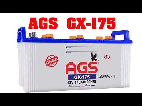 AGS  GX175   12V 140AH  23 PLATES  Sunny Battery Service Fateh Jang (ATTOCK)