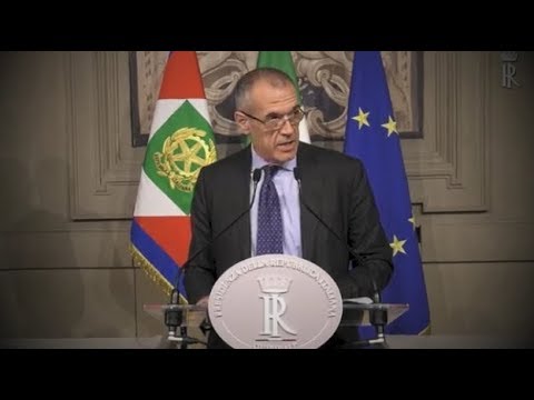 Il Prof. Carlo Cottarelli accetta l'incarico di formare il Governo