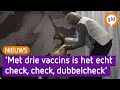 In een golfkarretje een vaccinatie halen