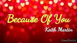 Keith Martin - Because Of You, Terjemahan (English,,Indonesia)