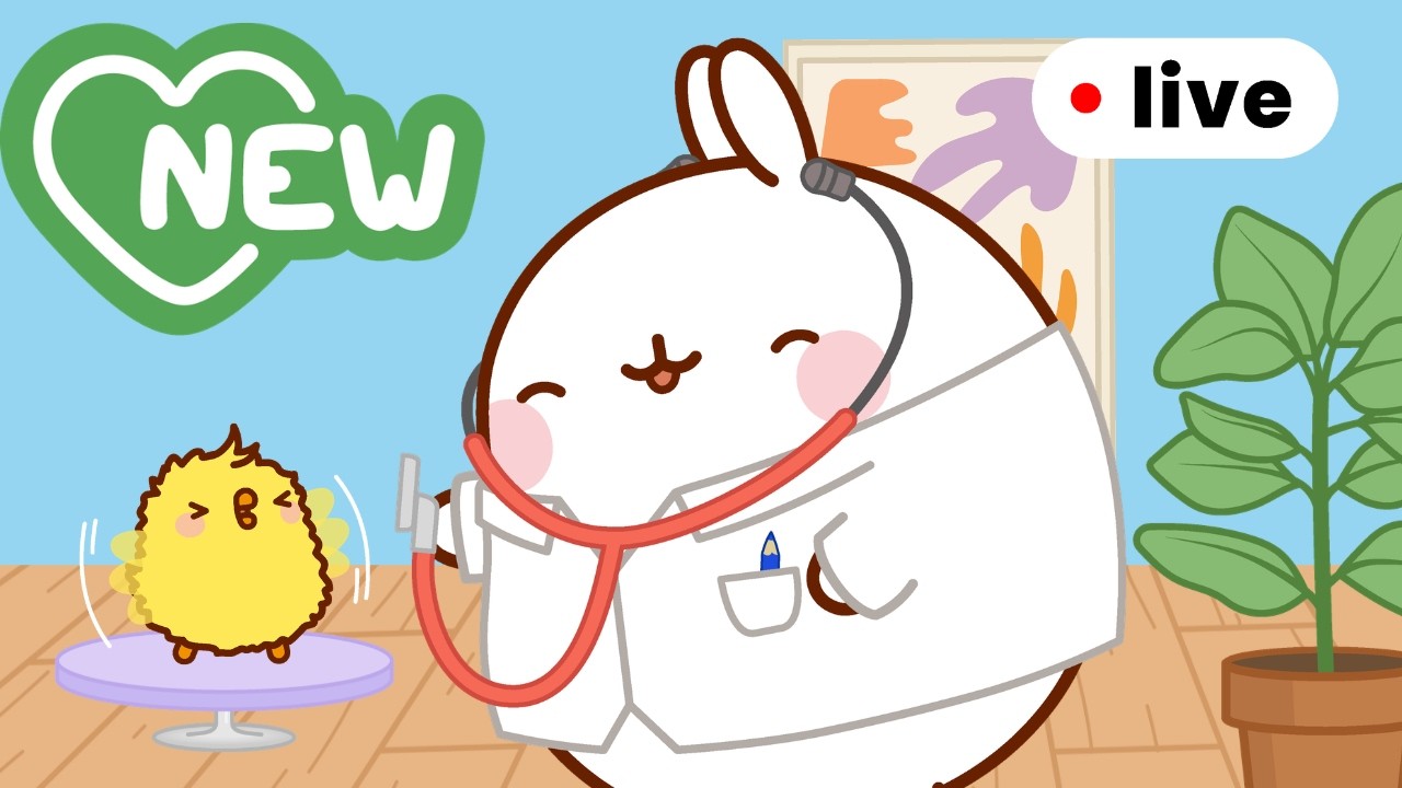 How to Relax with Molang 🌙✨ Mental Health Awareness Live for Kids 🔴