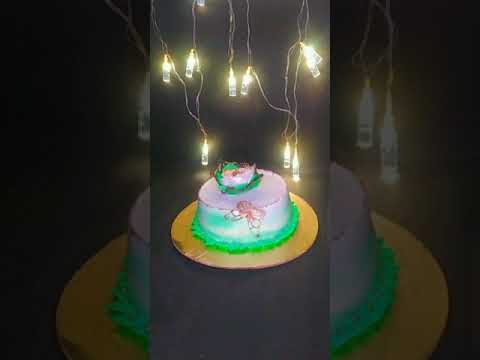 White &Green colour😎 cake with isomalt sail, butterfly🦋 designing /@Maa ki rasoi / Chef 💜Gunja Singh