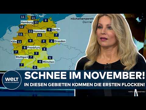 WETTER IN DEUTSCHLAND: Schnee im November? Erste Flocken im Süden und Temperatursturz in Europa!