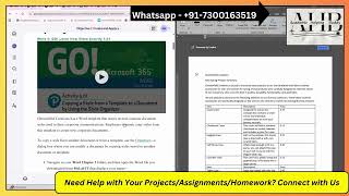 Word 5A Grader Project Product Summary Advanced Tables Editing Tools | Pearson Plus MyLab IT