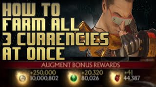 How to farm all currencies in 1 augment build for MK11 250k koins, 20k+ souls, 100 hearts in 1 match