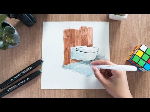 How to Render Architecture Materials Using Alcohol Markers Video