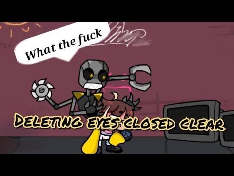deleting eyes closed/transparency = 0 clear (Big choke at the end LOL)