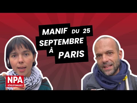 Retour sur la manifestation du 25 septembre à l'appel des étudiants à Paris!