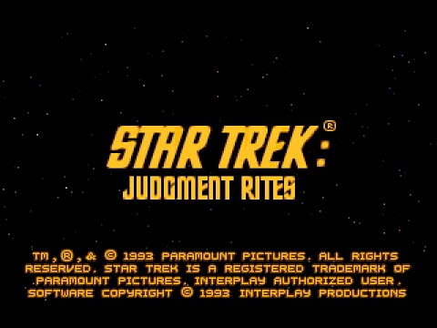 Star Trek: Judgment Rites (Interplay, 1993) non-interactive demo