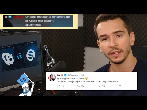 DOMINGO réagit au match INCROYABLE entre la KCORP et SOLARY sur LOL en LFL !