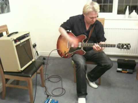 Ramon Goose with a 1961 Gibson ES335 & Two Rock Jet