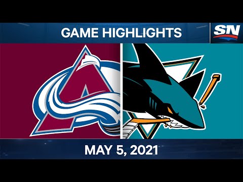 NHL Game Highlights | Avalanche vs. Sharks - May 5, 2021