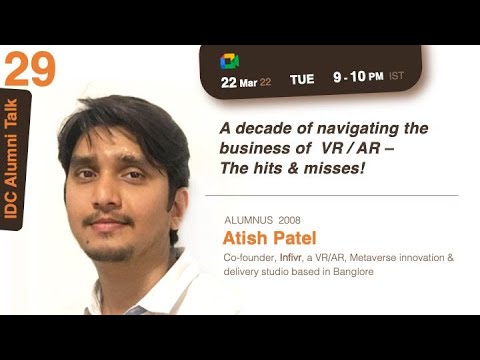 29. Atish Patel on "Navigating the business of AR VR" - YouTube