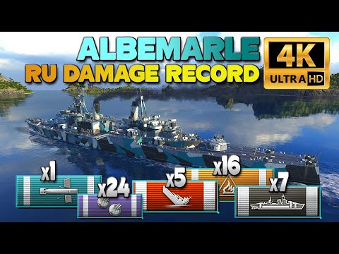 Cruiser Albemarle: RU DAMAGE RECORD - World of Warships