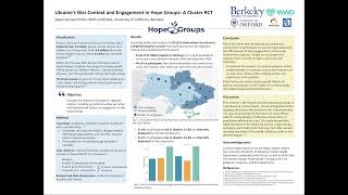 Ukraine's War Context and Engagement in Hope Groups: A Cluster RTC