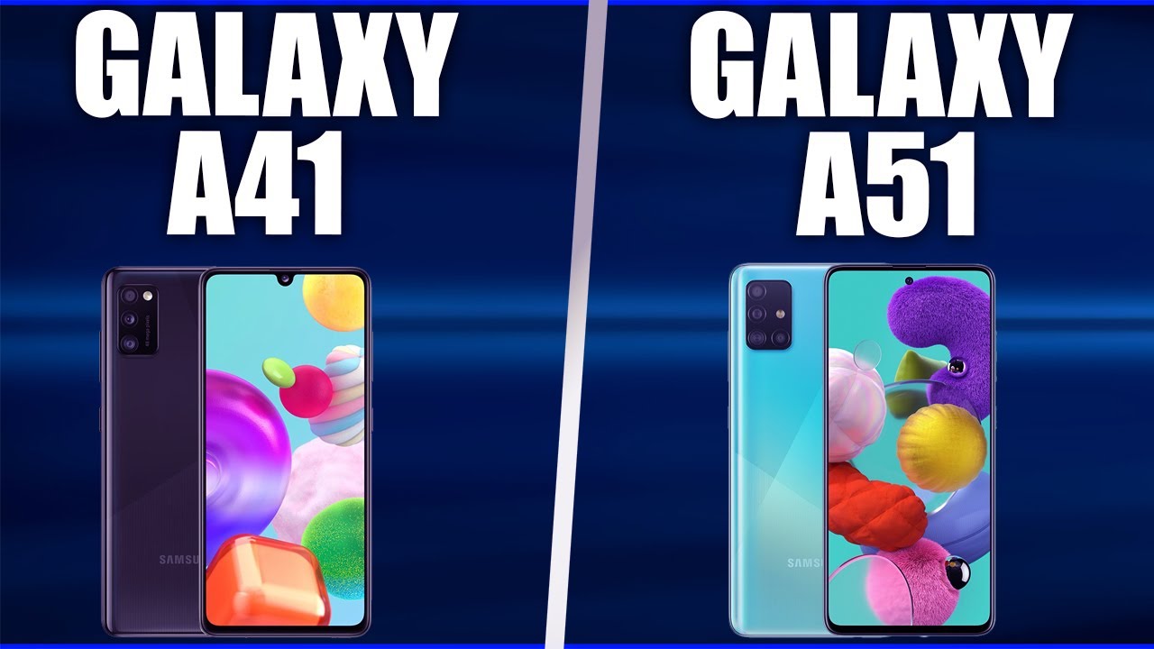 Smartphone Samsung Galaxy A41 vs Galaxy A51. Compare the brothers!