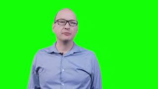 “Sometimes foreshadowing is relatively obvious” green screen