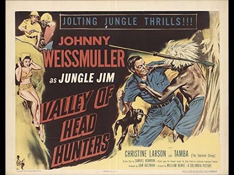 Johnny Weissmuller as Jungle Jim in "Valley of Head Hunters" (1953)