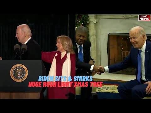 Biden Sits & Smirks Ignores Questions; rush to light Xmas tree, got lost; Gov Newsom vs DeSantis