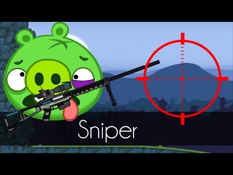 Bad Piggies - SNIPER! (Field of Dreams) - Piggy's Rifle Video