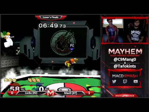 Mayhem Aug 2015 LF: MacD (Peach) vs Lucky (Fox)
