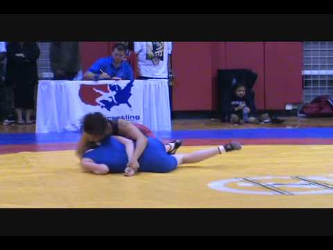 Alex Gomez pin Brittany Hudson - Body Bar FILA Cadet Nationals at 46 kg