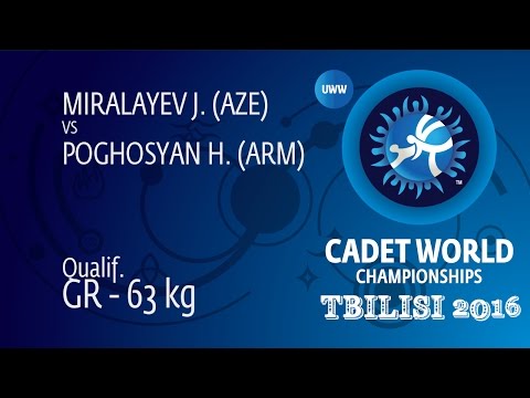 Qual. GR - 63 kg: H. POGHOSYAN (ARM) df. J. MIRALAYEV (AZE) by TF, 8-0