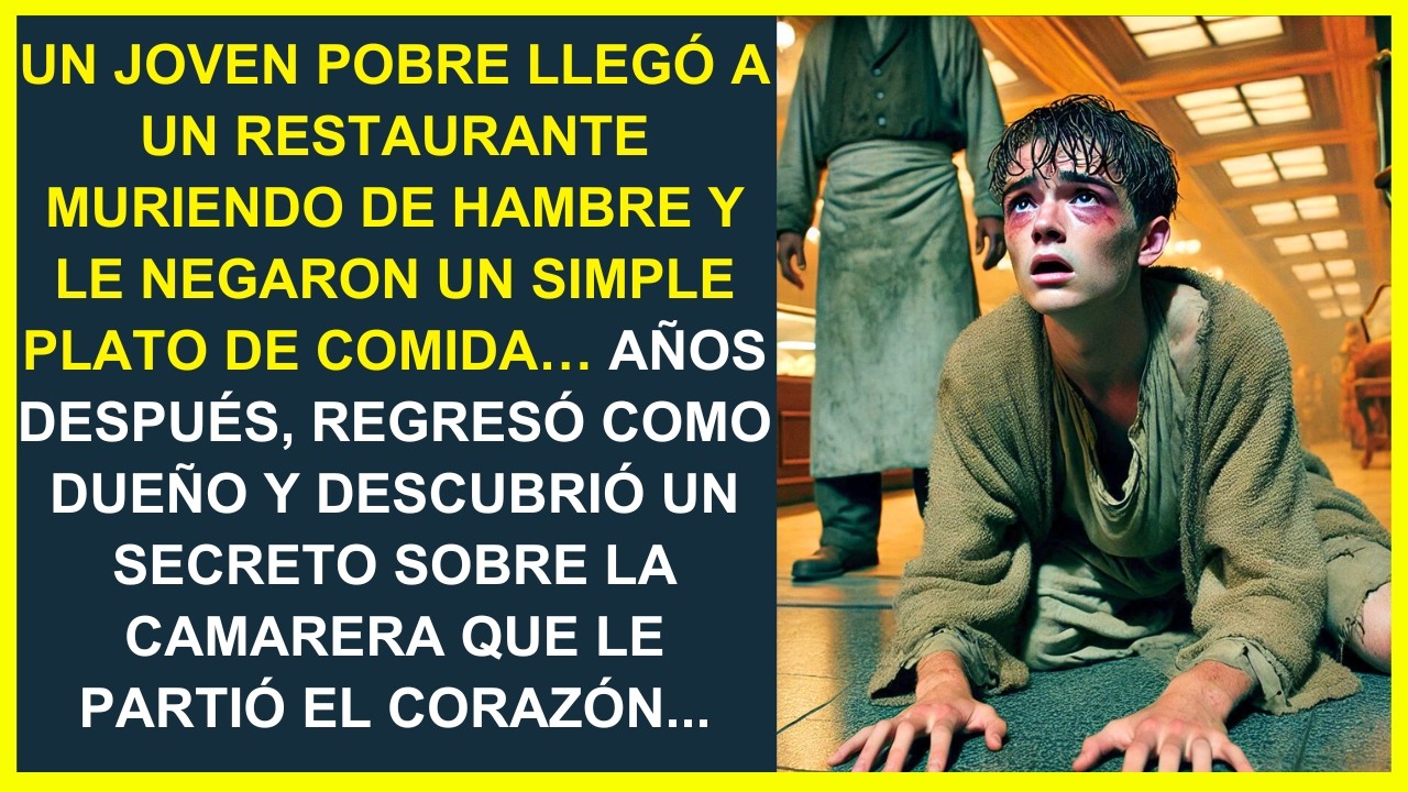 UN JOVEN POBRE LLEGÓ HAMBRIENTO A UN RESTAURANTE Y LE NEGARON COMIDA.AÑOS DESPUÉS REGRESÓ COMO DUEÑO