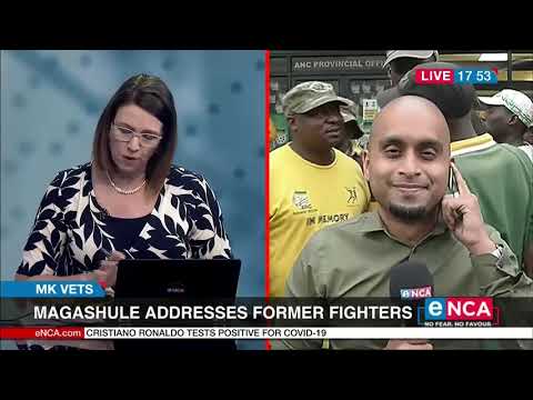 ANC Secretary General Ace Magashule speaks to media