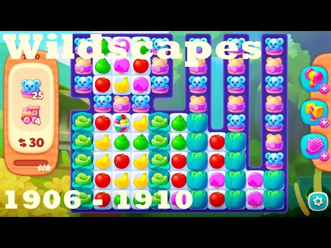 Wildscapes Level 1906 - 1910 HD Walkthrough | 3 - match game | gameplay | android | ios | pc | app