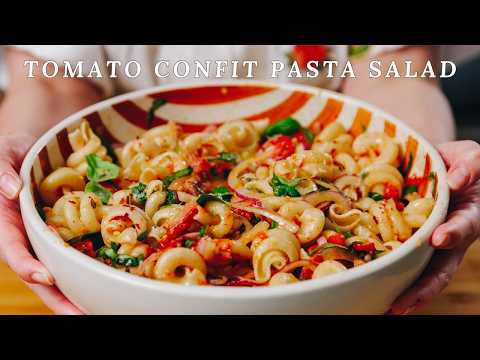 Easy Tomato Confit Pasta Salad | The Perfect Summer Dish
