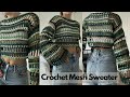 Crochet Mesh Sweater Tutorial I Kenikse Crochet