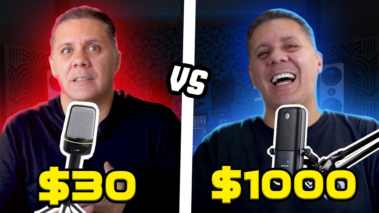 Testei um microfone de 30 reais!