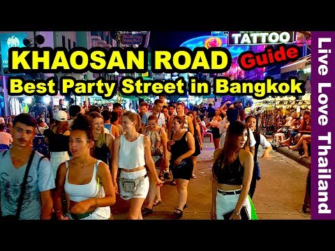 Khaosan Road Bangkok - A melhor rua para festas na Tailândia #livelovethailand