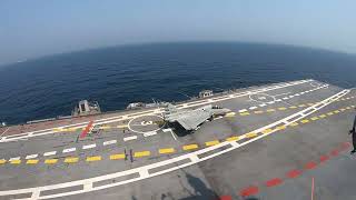 LCA Navy Landing on INS Vikrant