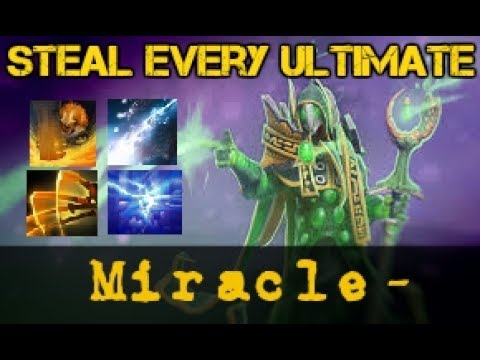 Miracle [Rubick] Steal Every Ultimate - Dota 2 Gameplay Highlights 2017