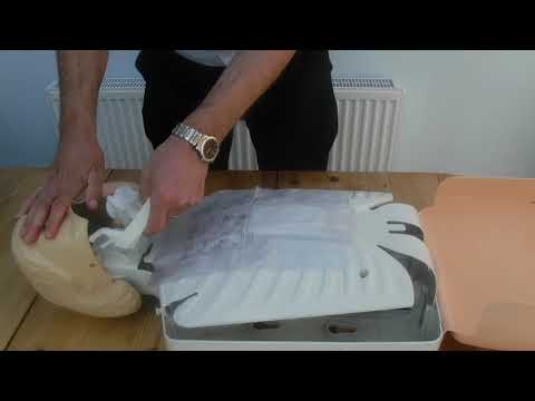 Removing used lungs from a Little Anne amnnequin