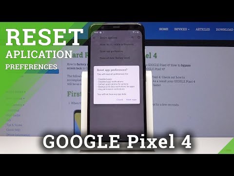 How to Reset App Preferences in GOOGLE Pixel 4 - Restore App Config
