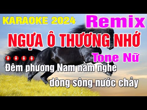 , title : 'Karaoke Ngựa Ô Thương Nhớ Remix Sôi Động 2022 | Tone Nữ | Trung Hiếu Karaoke'