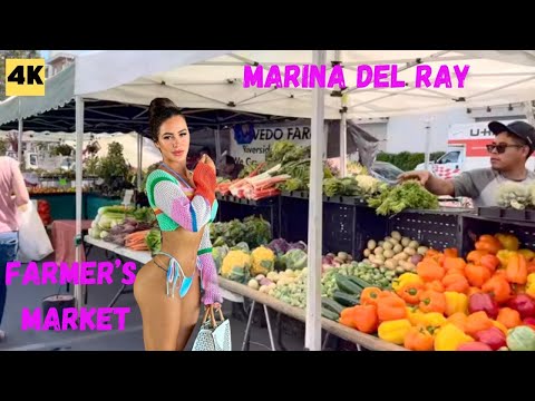 🛥️🐟🍎 Exploring Marina Del Ray's Venice Canals, Fisherman's Village &  Farmers Market
