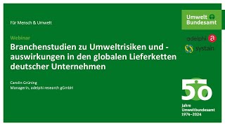 Branchenstudien zu Umweltrisiken & -auswirkungen in den globalen Liefe