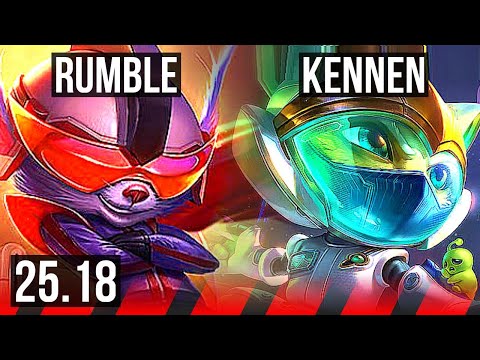 RUMBLE vs KENNEN (TOP) | 6/1/6, Dominating | KR Challenger | 25.18